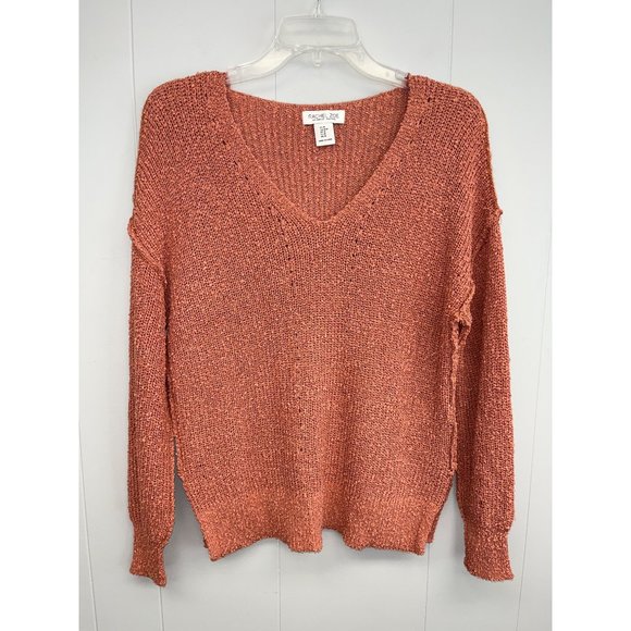 Rachel Zoe V Neck Blouse Sweater Pullover Women's Medium - Picture 2 of 7